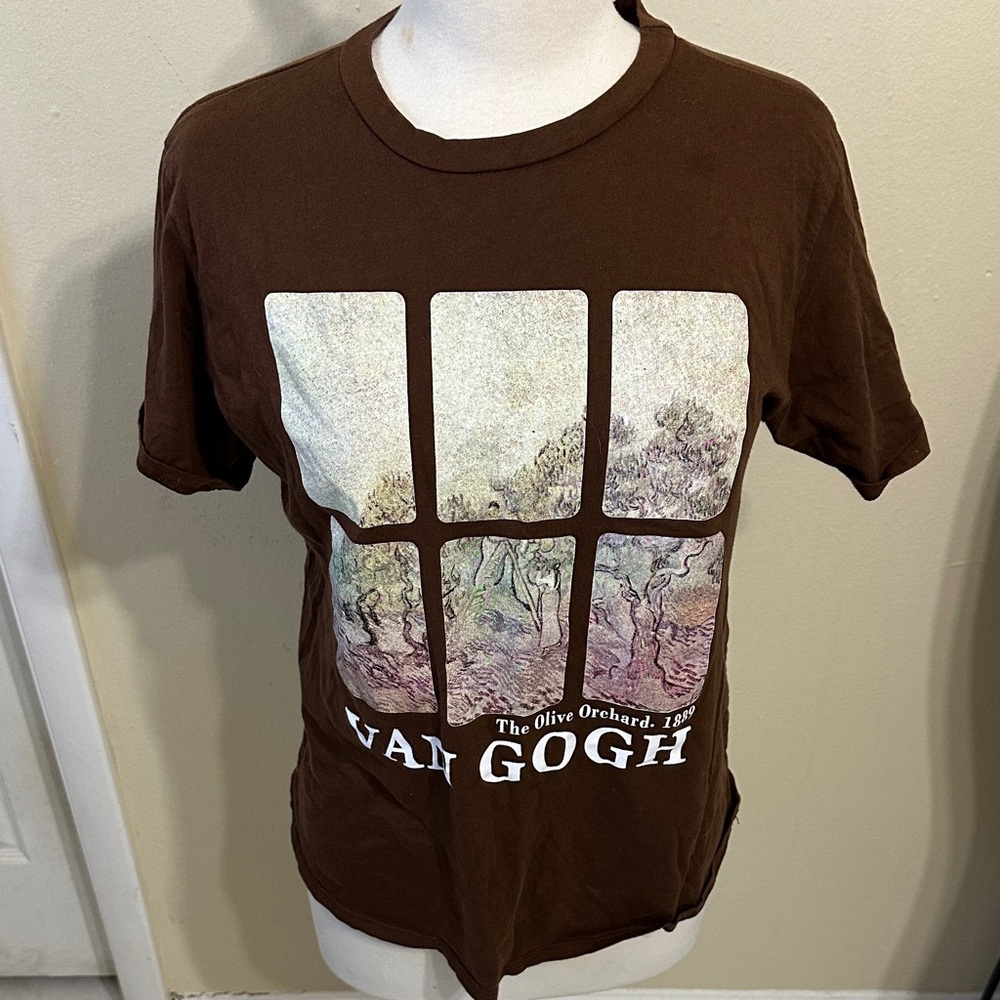 Van Gogh Brown Graphic T-Shirt